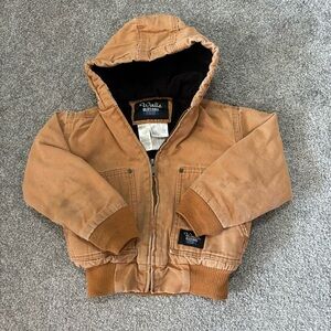 Walls jacket boys small 4/5 tan blizzard pruf coat workwear outdoor heavyweight‎